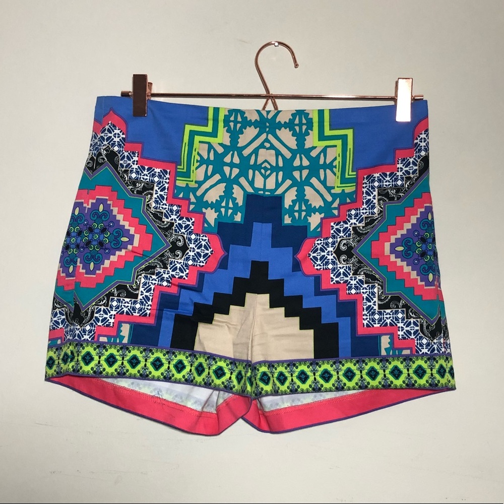 Flying Tomato High Waisted Aztec Shorts Large